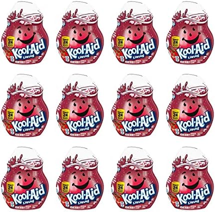 Kool Aid Cherry Liquid (1.62 Fl Oz (Pack of 12), Cherry)