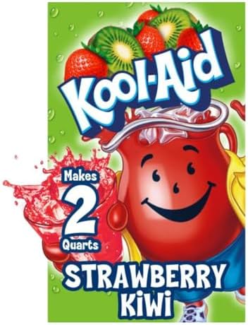 Kool-Aid Unsweetened Caffeine Free Strawberry Kiwi Zero Calories Powdered Drink Mix 192 Count Pitcher Packets